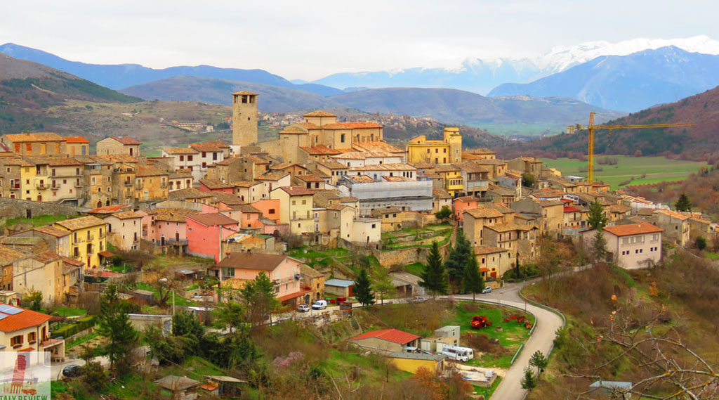 The medieval town of Caporciano today